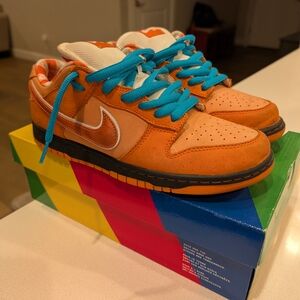Nike Orange and Teal Sneakers